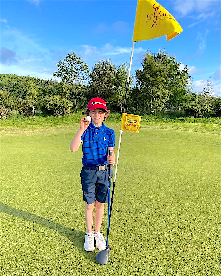 Eight-year-old from Aberdeen holes out from 160 yards