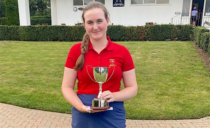 PROUD MOMENT: East of England Girls champion Amy Knotts (Chigwell)