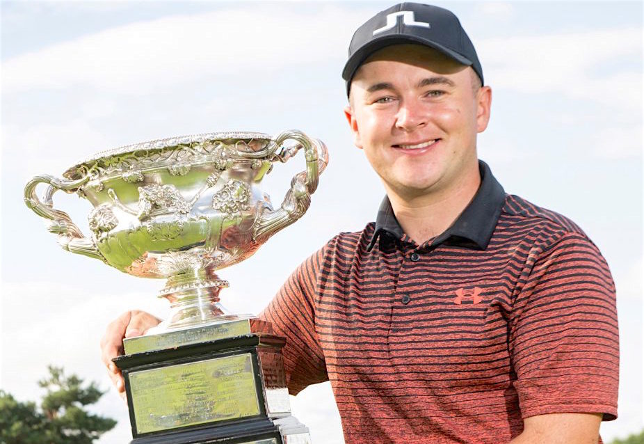 ALL SMILES: England Amateur champion John Gough (Stoke Park). Pictures courtesy of Leaderboard Golf