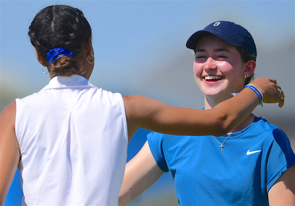Fifteen-year-old Grace Crawford steps up again to reach last 32