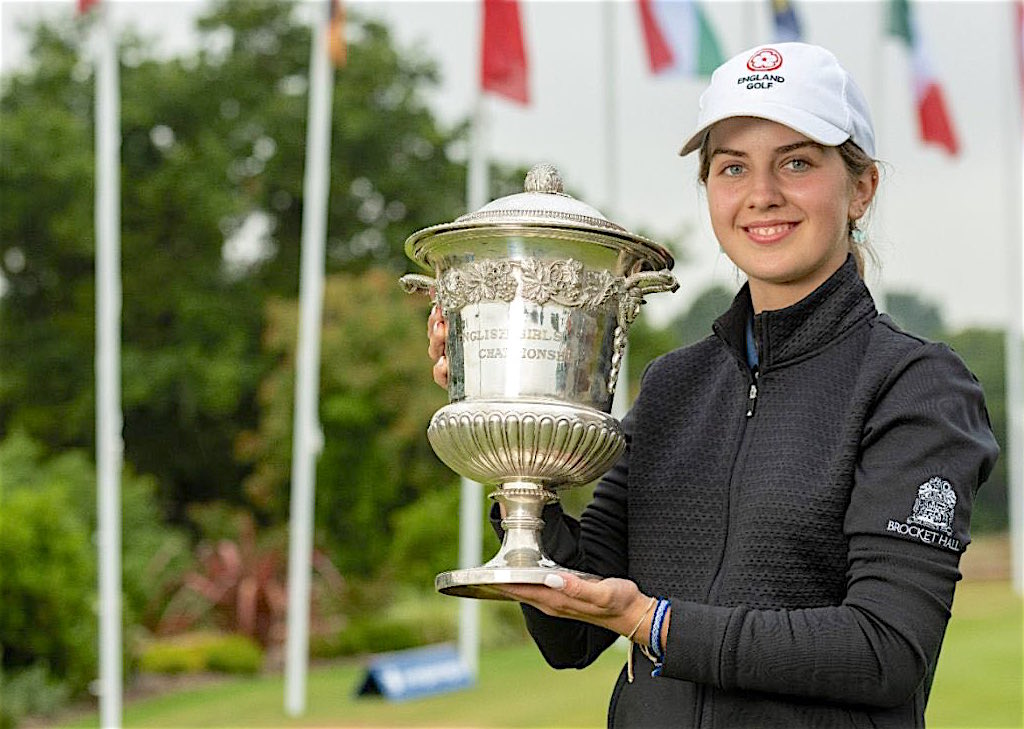 English Girls champion Sophia Fullbrook, who shot 62 in the final round