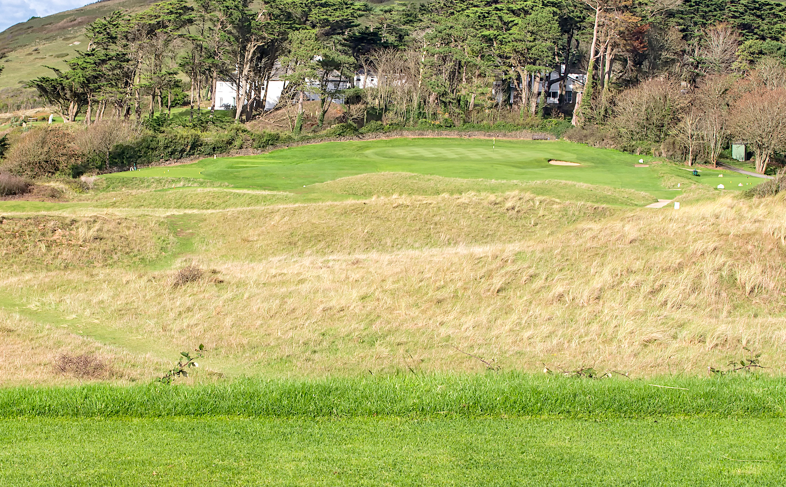 The view down the ninth hole at St Enodoc