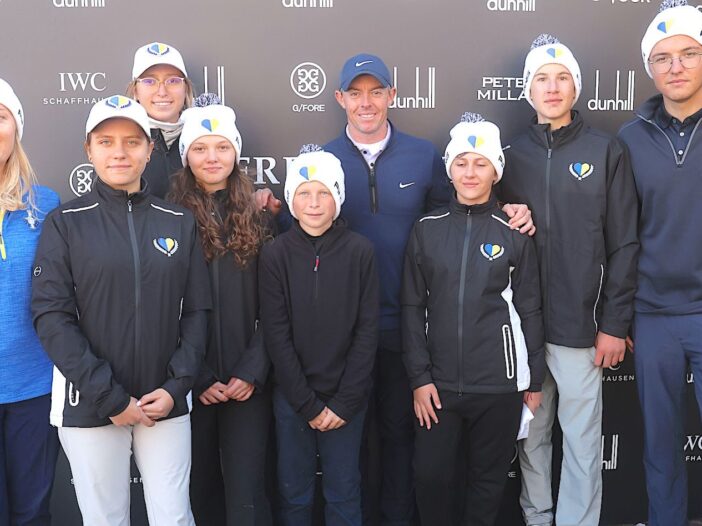 Ukranian juniors get to meet Rory McIlroy at St Andrews