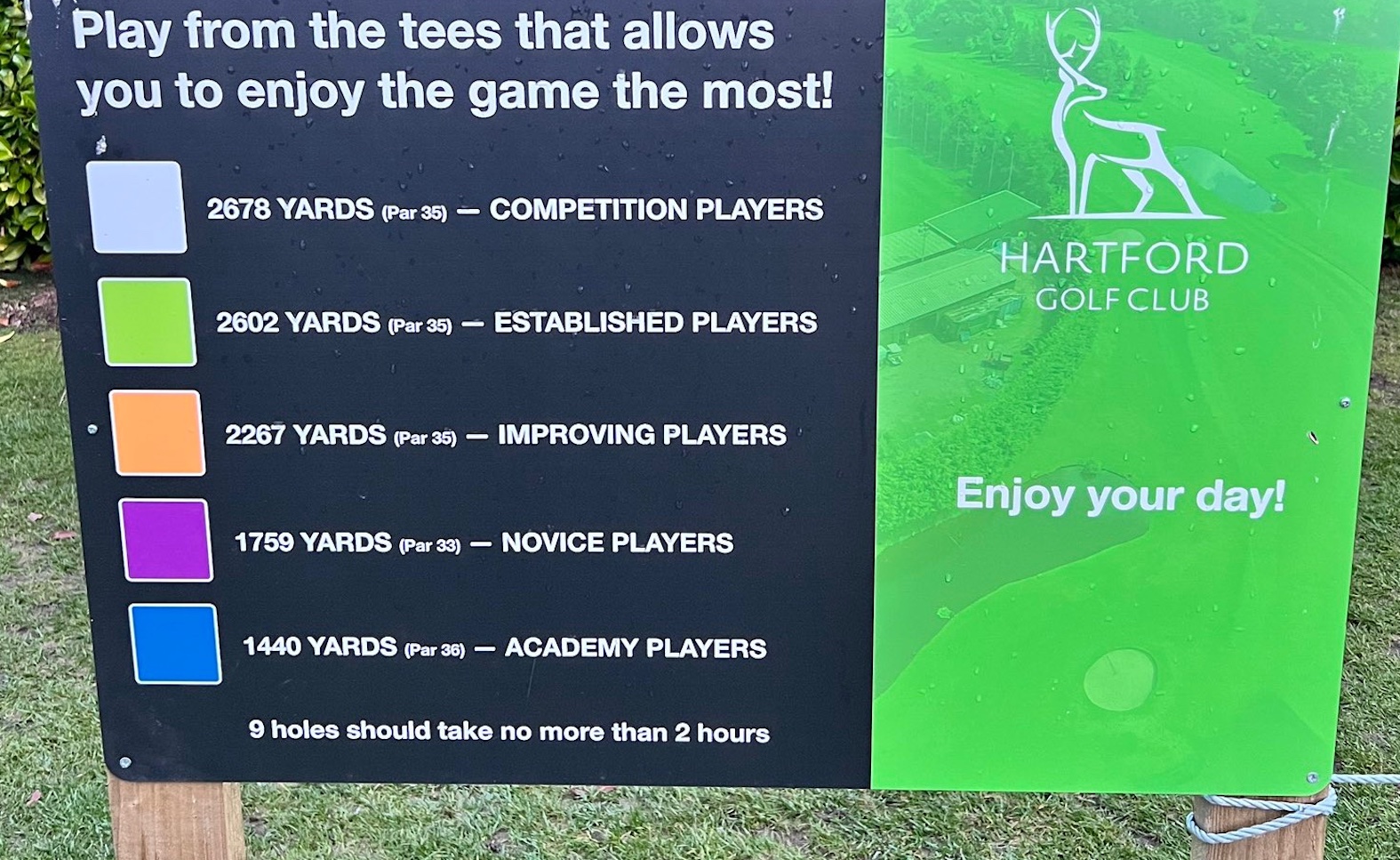 Cheshire club Hartford GC does not organise its tees based on gender
