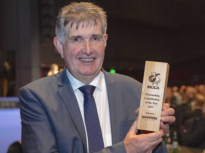 50-year greenkeeping veteran honoured with Outstanding Contribution Award at BIGGA conference