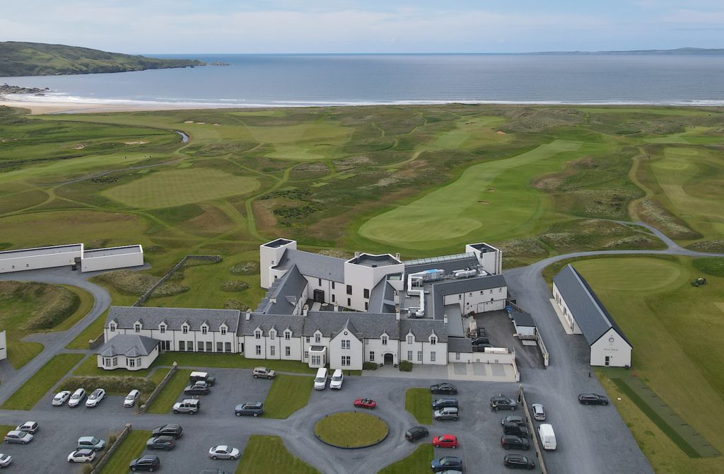 The Machrie Hotel and part of the world-famous course