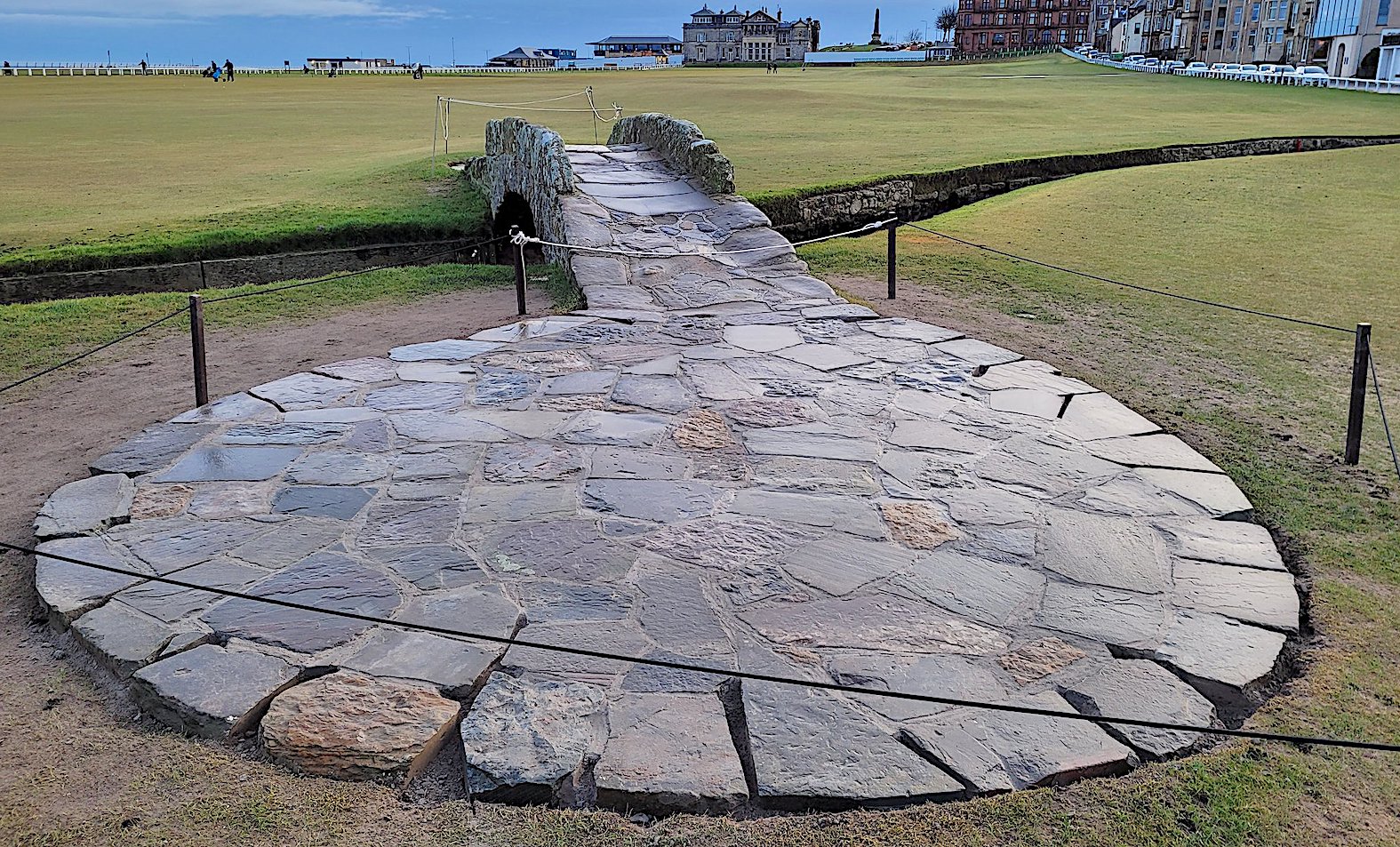 The new-look Swilcan Bridge at St Andrews