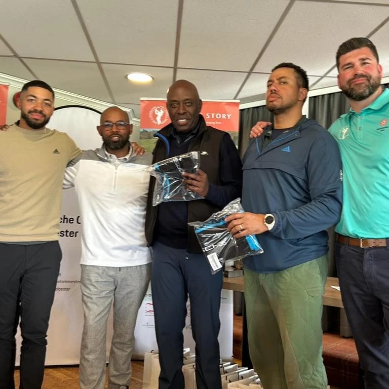 The British Black Golfers team at the 2023 Elexis Brown Golf Foundation Golf Day