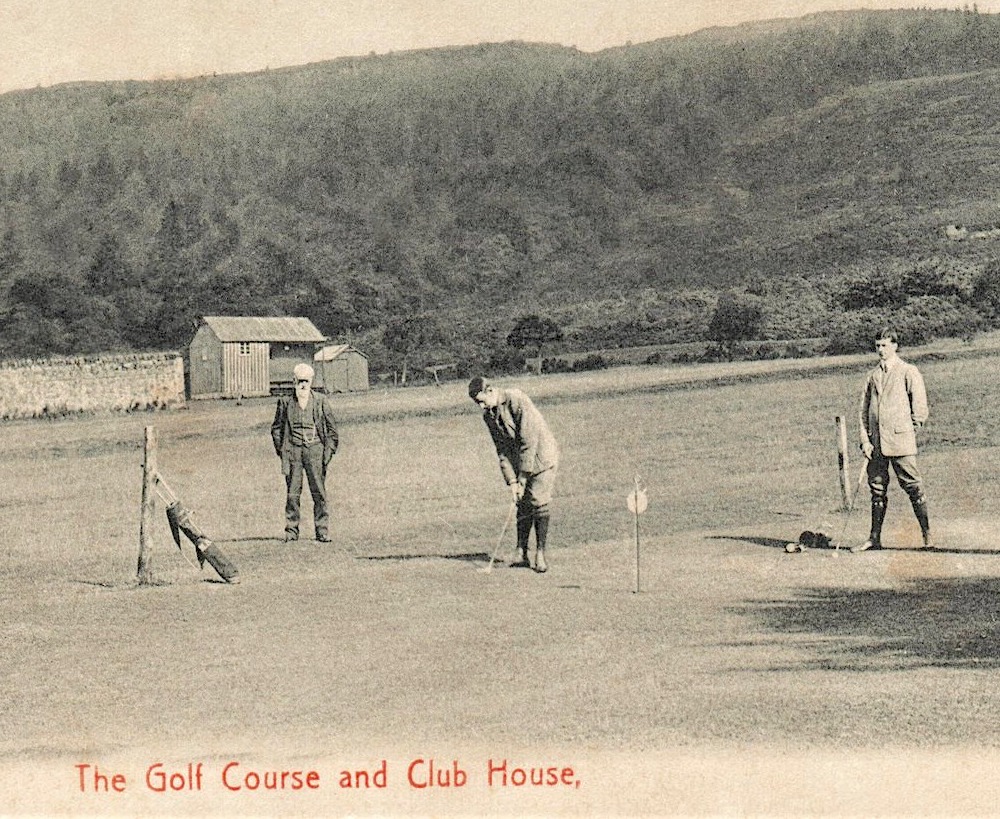 Old Tom Morris at Callander Golf Club at the end of the 19th century
