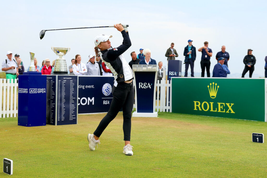 Chiara Horder of Germany in action during day four of the Women's Amateur Championship