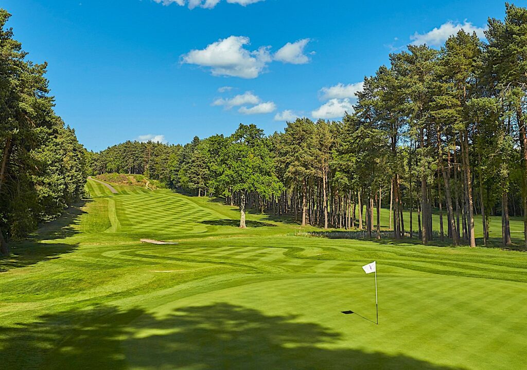 The 14th hole on the Longcross course at Foxhills