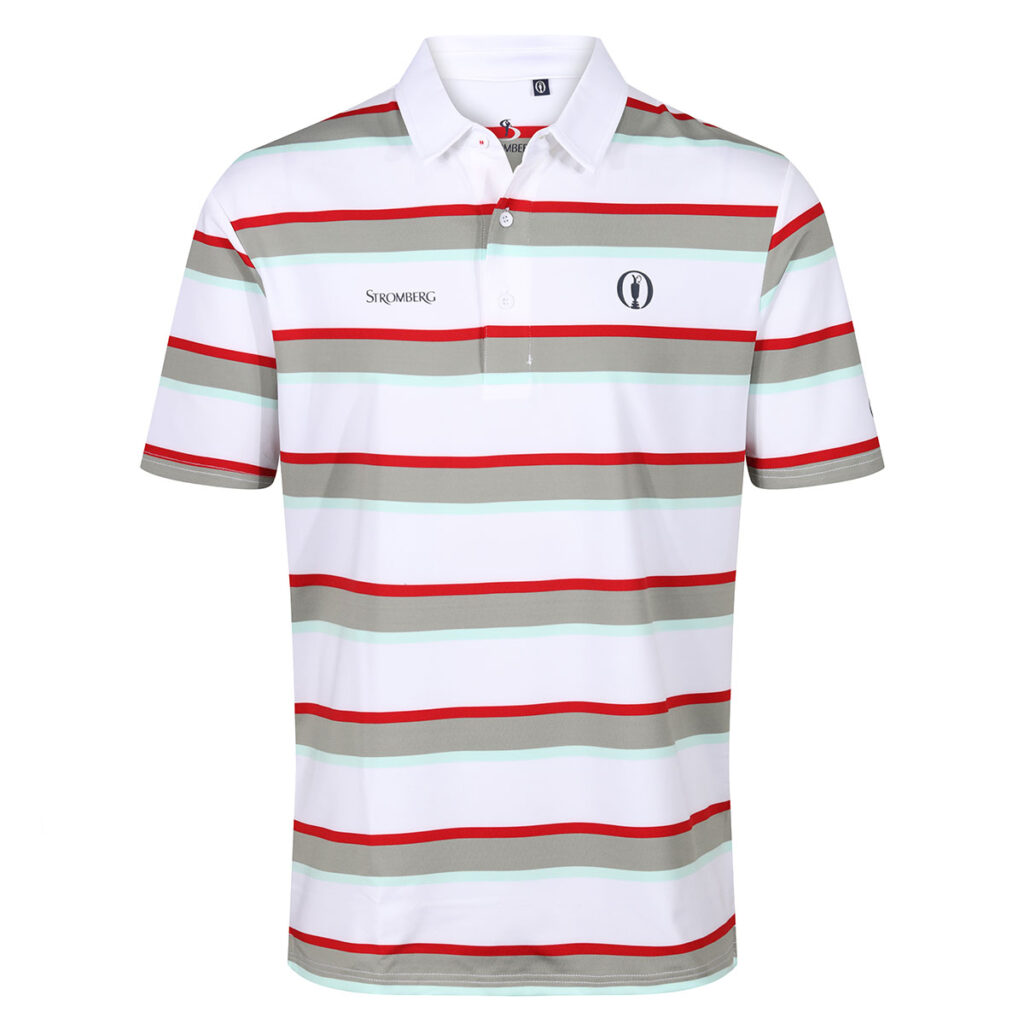 Stromberg Men's The Open Neil Stripe Golf Polo Shirt