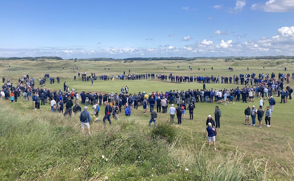 The Sergio Garcia group at West Lancashire drew a massive crowd