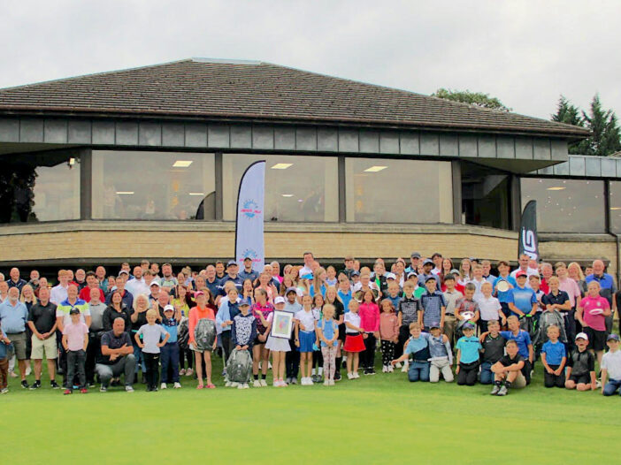 Players family members and officials at the final of the Northern Junior Golf Tour