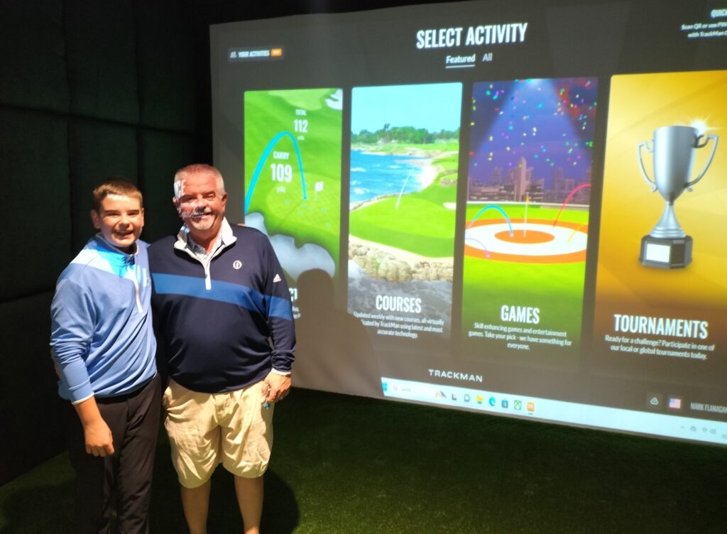 Rick and Joe Wade at Back Nine Golf – the first customers at The Open Day